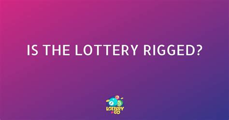 Is the lottery rigged. Quote: Originally posted by NEEO on Sep 5, 2009. hey i don't know if ANYONE knew this, but now i have observed, that theMEGA MILLION GAME IS TRULY RIGGED! They don't put all 56 white ballnumbers ... 