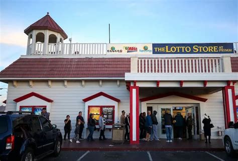People line up to buy Powerball and Mega Millions lottery tickets at the Primm Valley Lotto Store just across the California state line near Primm Tuesday, Jan. 19, 2021.. 