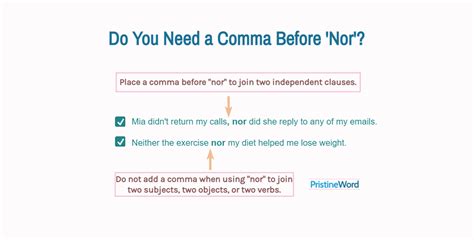 Is there a comma before nor