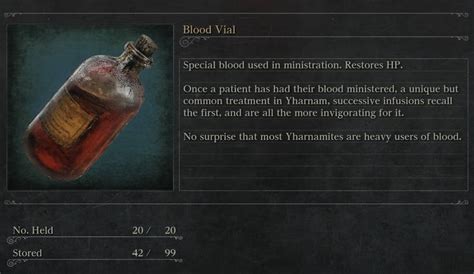 Is there a full item list with descriptions anywhere? - Bloodborne