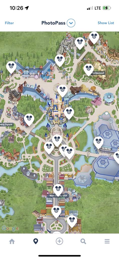 Is there a map of all the memory maker photo ... planDisney