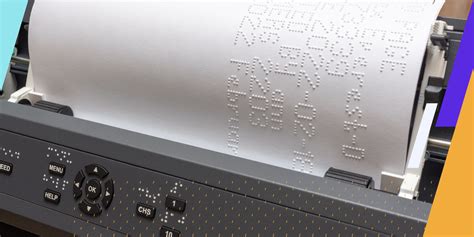 Is there a printer for braille