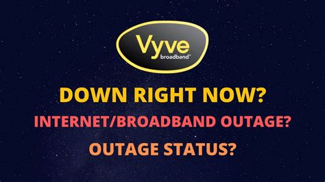 Is there a vyve outage in my area. These outages, which have been reported in various parts of the country, have resulted in a loss of service access for many users. If you use Spectrum and have experienced an outage, it's important to contact the company to report the issue and get help. You can also check their website for updates on known outages in your area. 