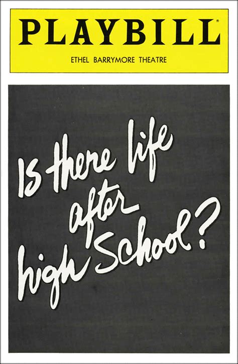 Is there life after high school? – Broadway Musical - IBDB