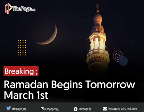 Is tomorrow is ramadan