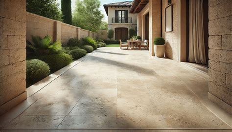 Is travertine suitable for outside