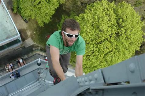 Is urban climbing illegal.  You can practice buildering with or without rop...