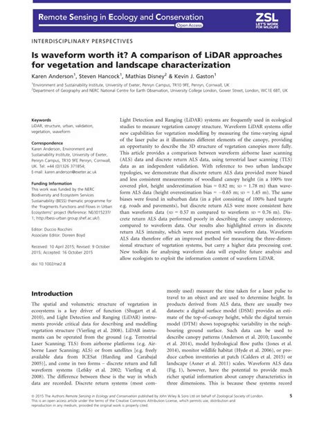 Is waveform worth it? A comparison of LiDAR approaches for …