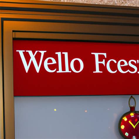 Is wells fargo open on christmas eve. Well, the answer to your question is a ‘No’. Wells Fargo remains closed on New Year’s Day i.e., on 01st January 2024. However, the biggest financial services company will remain open on New Year’s Eve. If you have any sort of work at Wells Fargo then, you can visit the nearest branch. Before heading out to the branch, make sure you … 