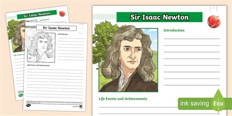 Isaac newton mini biography examples