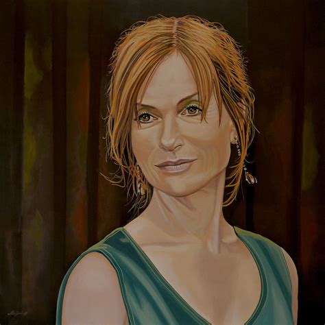 Isabelle Huppert Painting Poster by Paul Meijering