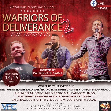 A weekend of freedom and deliverance that you do NOT want to miss. Starts @5 PM Alexander Pagani, Daniel Adams, Mike Signorelli, Isaiah Saldivar, and Pastor Greg Locke @ Global Vision Bible Church 2060 Old Lebanon Dirt Rd Mount Juliet, TN ... Mike Signorelli, Isaiah Saldivar, and Pastor Greg Locke @ Global Vision Bible Church 2060 Old Lebanon .... 