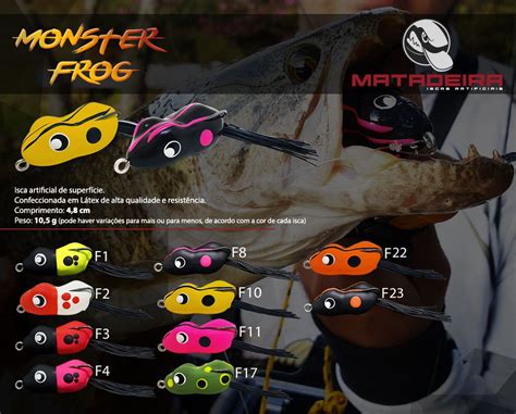 Isca Artificial Frog Monster Popper - F02 Matadeira