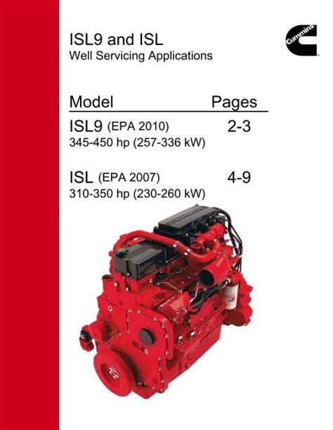 The Cummins ISL9 engine, manufactured since 2022, is a machine com