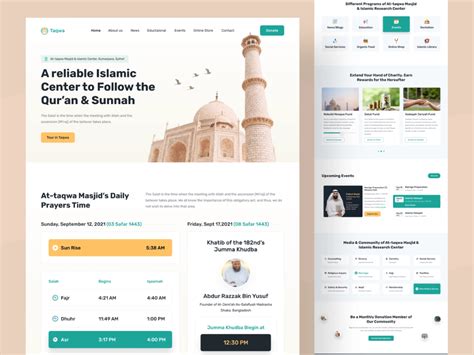 Islamic Website Design Templates