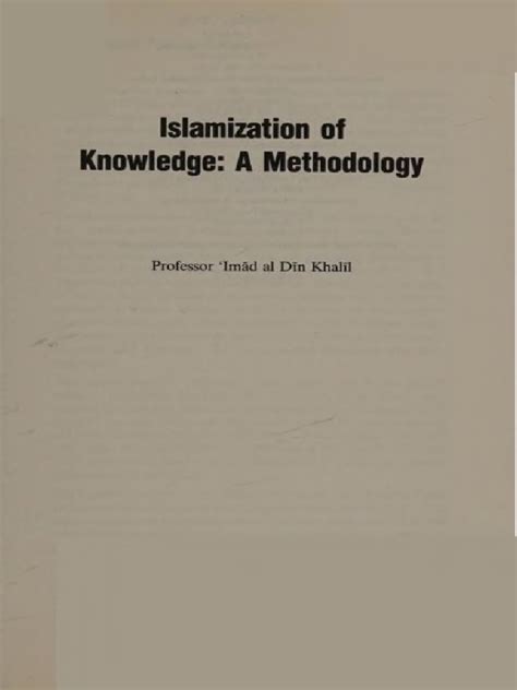 Islamization of knowledge