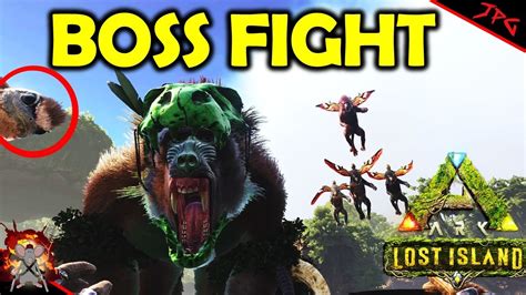 You can't bring platform animals or flyers into the Island boss arenas. Only boss arena you can bring flyers into is the Manticore one on SE. Biggest animal you can bring is the rex. You need something with good base hp and melee to stand a chance against the bosses, so rex is the #1 choice, but theri and megas seem like possible good .... 