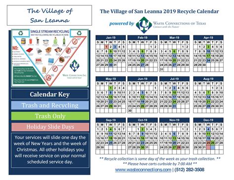 Islip Recycling Calendar