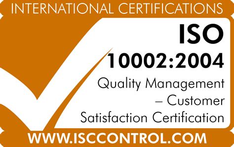 Iso 10002 2004 quality management customer satisfaction guidelines for complaints. - El pais de las sombras largas.