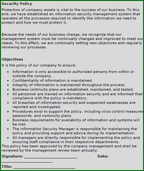 Iso 27001 Access Control Policy Examples Template Resume Examples 