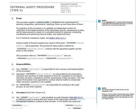 Iso 27001 Internal Audit Report Example