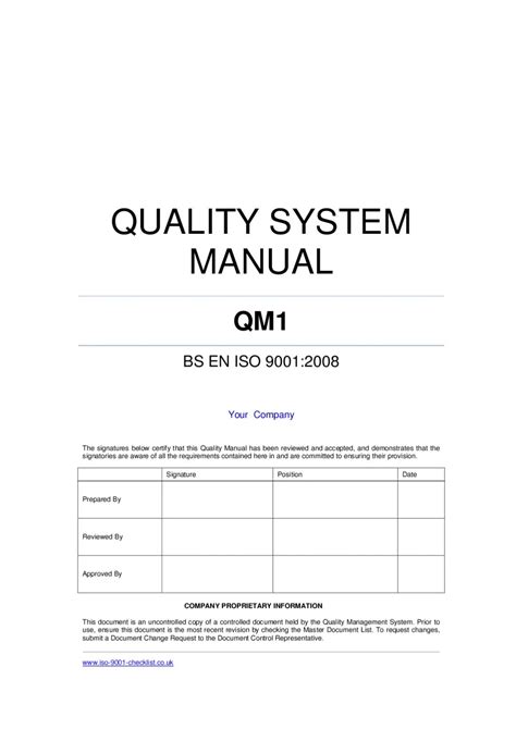 Iso 9001 procedures manual for machine shop. - Como vencer a resistência à modernização.