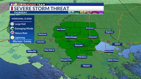 Isolated severe thunderstorms possible on Thursday