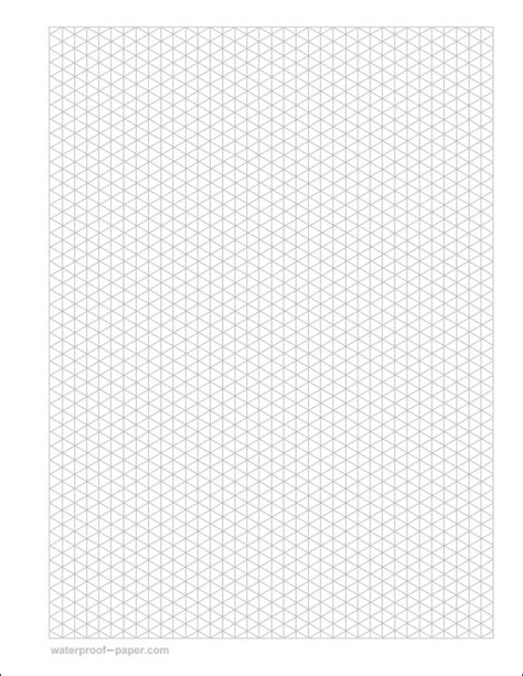 Isometric Graph Paper Template PDF Template