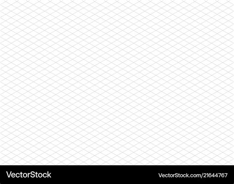 Isometric Grid Paper A3 Landscape Royalty Free Vector Image