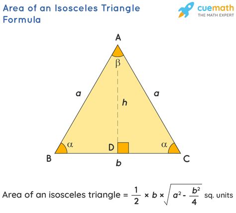Isosceles triangle height formula.  Area of Isosceles Triangle: Formula, Met...