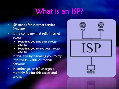 Isp is what. What is an Internet Service Provider (ISP)? An internet service provider (ISP) is a company that provides services for accessing, utilizing, or connecting to the internet. For the traditional user, your ISP might be the cable company, which also supplies a TV subscription. Thus, your ISP is your gateway to the internet. How do ISPs get your data? 