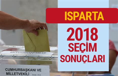 Isparta 2018 seçim sonuçları
