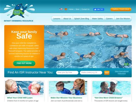 Isr swim lessons near me. Infant Swimming Resource (ISR) is the safest provider of Self-Rescue ( TM) swimming lessons for children 6 months to 6 years of age. Going beyond traditional swim instruction, ISR teaches children how to survive in the water. For 50 years, ISR has been teaching children critical Self-Rescue (TM) skills -- giving children the competence and ... 