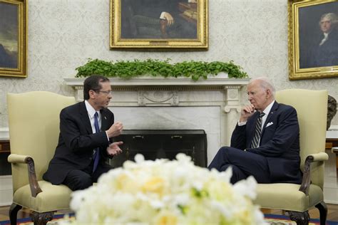 Israel’s Herzog tells Biden Israel’s democracy remains sound amid US concerns over judicial overhaul