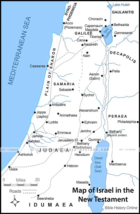 Israel Map In Jesus Time