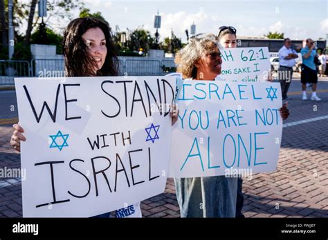 Israel Solidarity Rally held at Holocaust Museum in Miami Beach