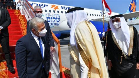 Israeli foreign minister opens visit to Bahrain. It’s his first to any of Israel’s new Arab allies