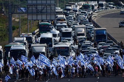 Israelis block highways in nationwide protests of government’s plan to overhaul judiciary