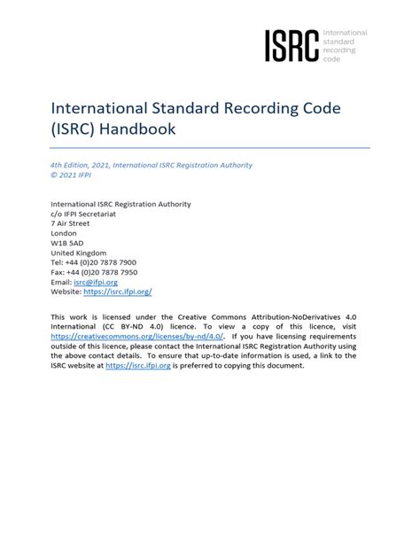 Isrc handbook.  These guidelines are subject to the ISRC Handbook published by IF...