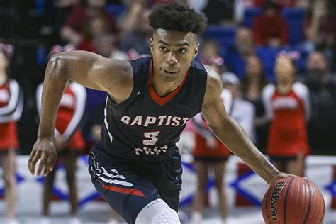 Issac McBride, who has committed to play basketball at Kansas, had a stellar junior season at Arkansas Baptist Prep, then starred in July for the Arkansas Hawks on the AAU circuit.. 