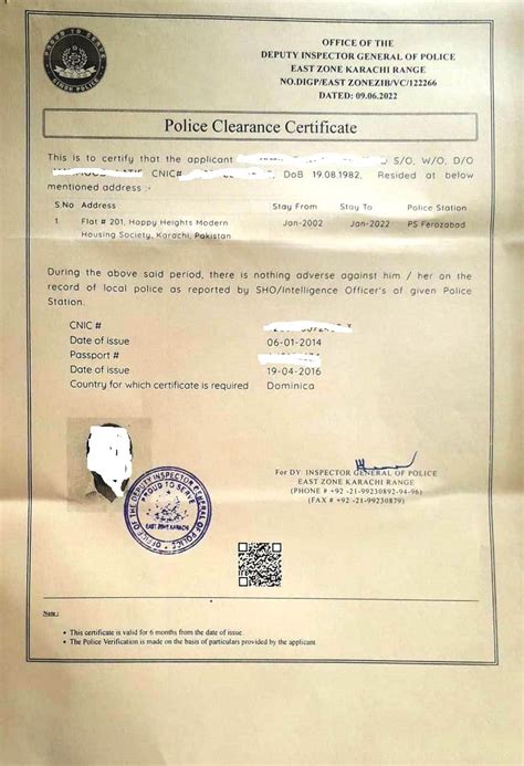 Issuance of character certificate pakistan.  Police Character Certificat...