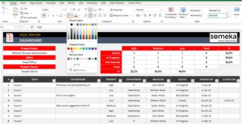 Issue Tracker Excel Template Instant Download