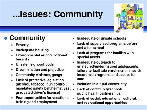 Issues in a community. The poor interest of local administrators extends the work burden of CHNs and frontiers. In addition, geographical barriers and transportation problems make community health workers in hard-to-reach areas face hardships in delivering care [[36], [37], [38]]. Collaborative help from local residents and financial reimbursement for job-related ... 