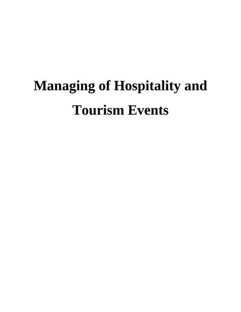 Issues of Quality in Managing a Tourism Organisation - Research …