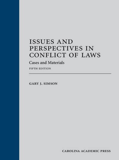 Read Issues And Perspectives In Conflict Of Laws Cases And Materials Fifth Edition By Gary J Simson