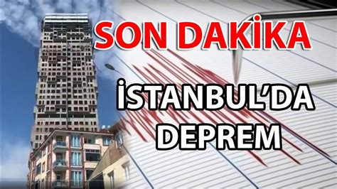 Istanbul''da deprem son dakika şimdi 2022
