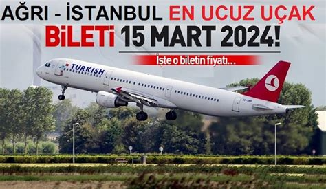 Istanbul ağrı uçak bileti