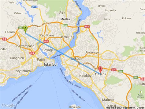 Istanbul ataşehir nerede harita