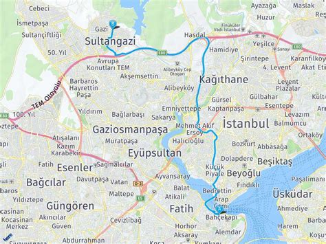 Istanbul gazi mahallesi harita