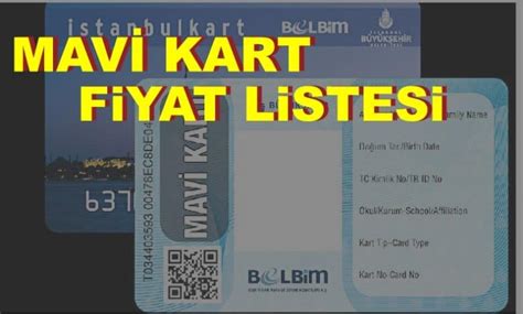 Istanbul mavi kart fiyatları